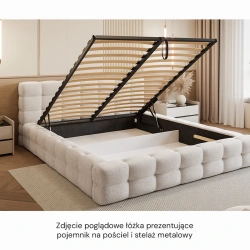 Łóżko tapicerowane Amaro z pojemnikiem na pościel 140/160/180x200cm Łóżko tapicerowane Amaro z pojemnikiem na pościel 140/160/180x200cm