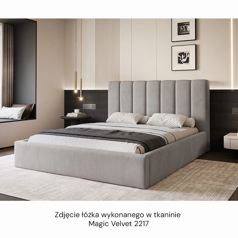 Łóżko tapicerowane Roma z pojemnikiem na pościel 120/140/160/180x200cm Łóżko tapicerowane Roma z pojemnikiem na pościel 120/140/160/180x200cm
