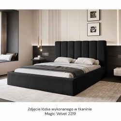 Łóżko tapicerowane Roma z pojemnikiem na pościel 120/140/160/180x200cm Łóżko tapicerowane Roma z pojemnikiem na pościel 120/140/160/180x200cm