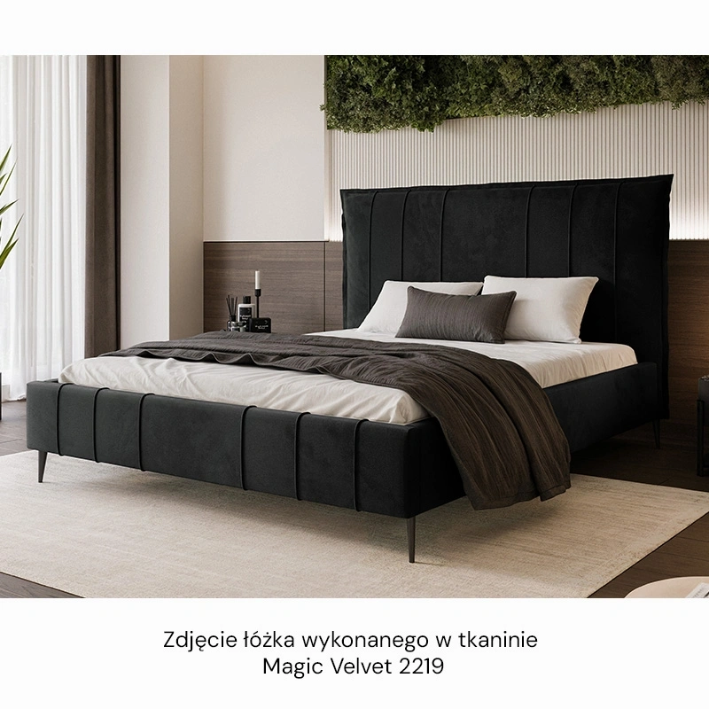 Łóżko tapicerowane Suzi na wysokich nóżkach rozmiar do wyboru Łóżko tapicerowane Suzi na wysokich nóżkach rozmiar do wyboru