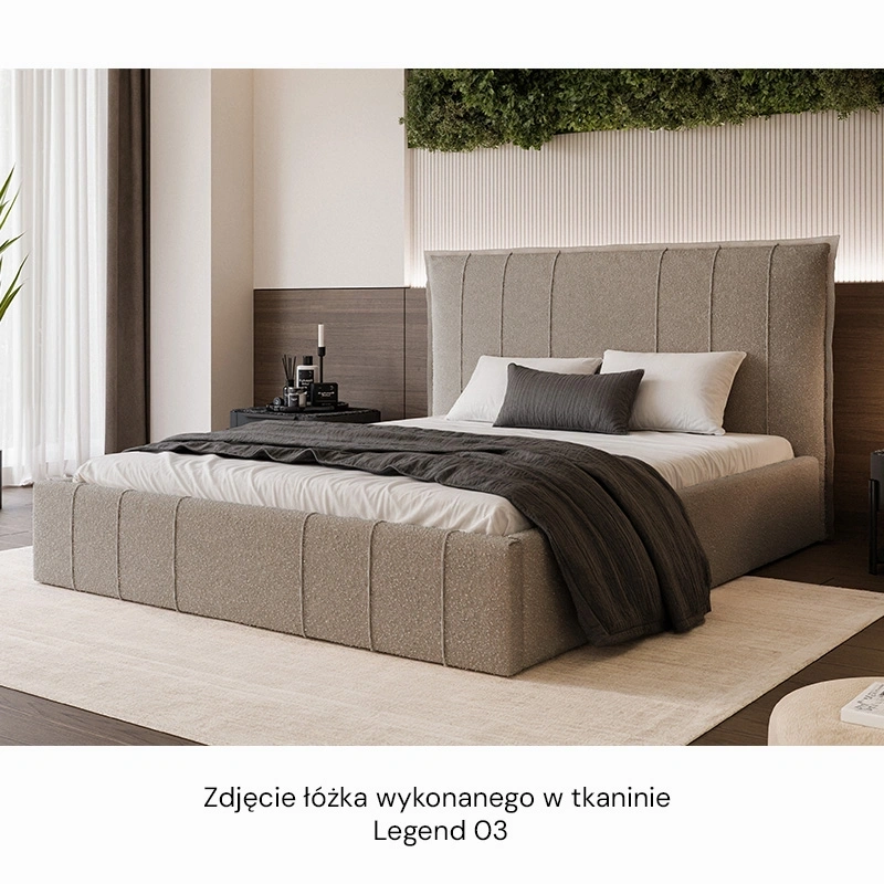 Łóżko tapicerowane Moly ze stelażem drewnianym rozmiar do wyboru Łóżko tapicerowane Moly ze stelażem drewnianym rozmiar do wyboru