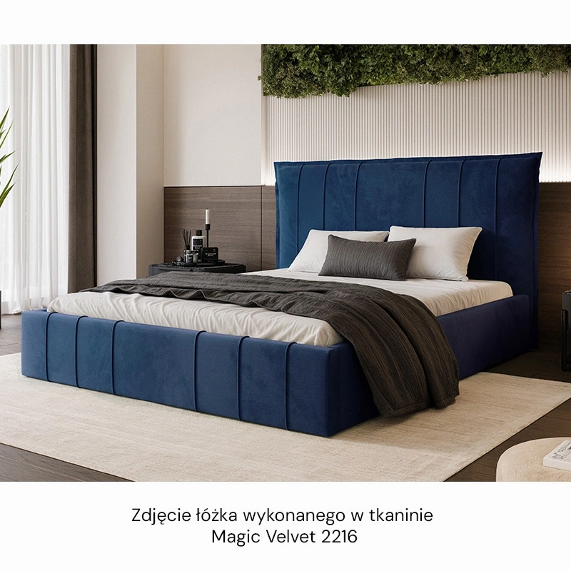 Łóżko tapicerowane Moly ze stelażem drewnianym rozmiar do wyboru Łóżko tapicerowane Moly ze stelażem drewnianym rozmiar do wyboru