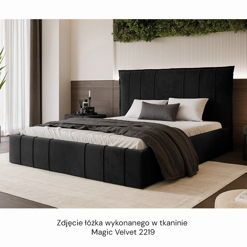 Łóżko tapicerowane Moly ze stelażem drewnianym rozmiar do wyboru Łóżko tapicerowane Moly ze stelażem drewnianym rozmiar do wyboru