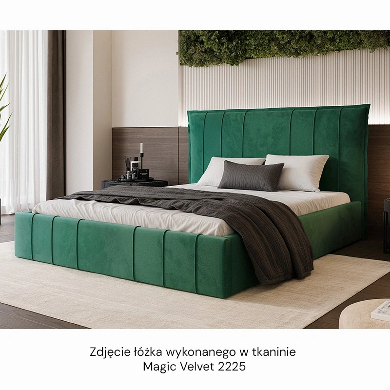 Łóżko tapicerowane Moly ze stelażem drewnianym rozmiar do wyboru Łóżko tapicerowane Moly ze stelażem drewnianym rozmiar do wyboru