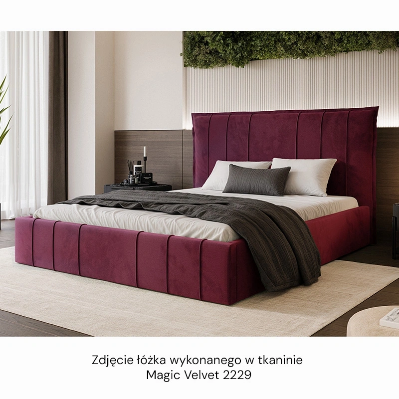 Łóżko tapicerowane Moly ze stelażem drewnianym rozmiar do wyboru Łóżko tapicerowane Moly ze stelażem drewnianym rozmiar do wyboru