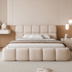 Łóżko tapicerowane Cloud z pojemnikiem na pościel 140/160/180x200cm