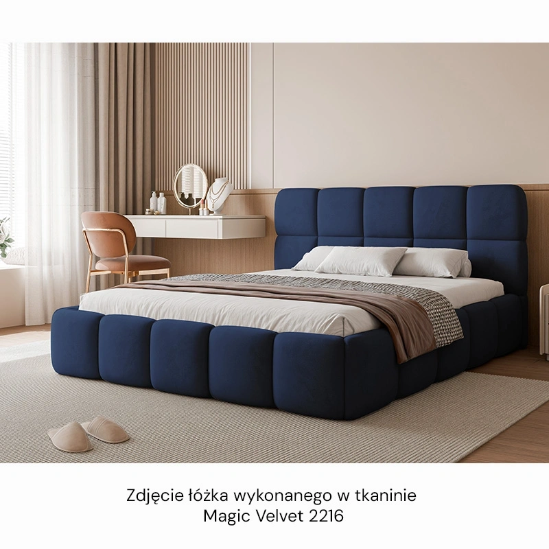 Łóżko tapicerowane Cloud z pojemnikiem na pościel 140/160/180x200cm Łóżko tapicerowane Cloud z pojemnikiem na pościel 140/160/180x200cm