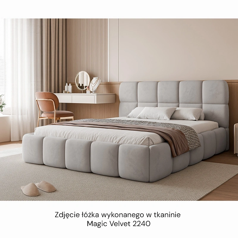 Łóżko tapicerowane Cloud z pojemnikiem na pościel 140/160/180x200cm Łóżko tapicerowane Cloud z pojemnikiem na pościel 140/160/180x200cm