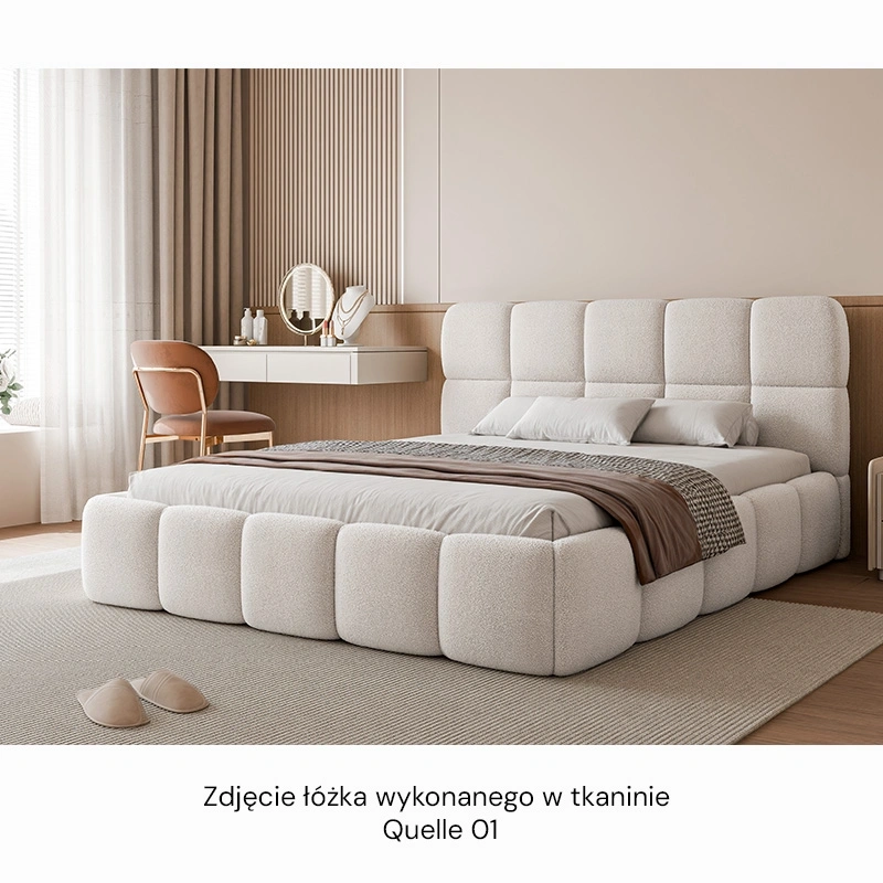 Łóżko tapicerowane Cloud z pojemnikiem na pościel 140/160/180x200cm Łóżko tapicerowane Cloud z pojemnikiem na pościel 140/160/180x200cm