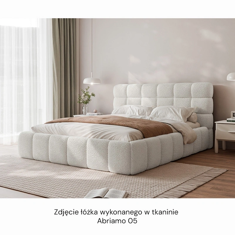 Łóżko tapicerowane Bubble z pojemnikiem na pościel 140/160/180x200cm Łóżko tapicerowane Bubble z pojemnikiem na pościel 140/160/180x200cm