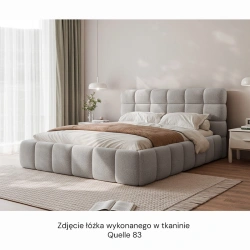 Łóżko tapicerowane Bubble z pojemnikiem na pościel 140/160/180x200cm Łóżko tapicerowane Bubble z pojemnikiem na pościel 140/160/180x200cm