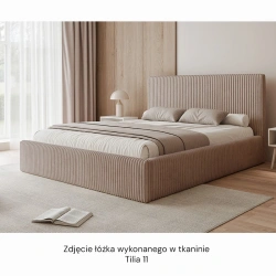 Łóżko tapicerowane Tilia z pojemnikiem na pościel 120/140/160/180/200x200cm Łóżko tapicerowane Tilia z pojemnikiem na pościel 120/140/160/180/200x200cm