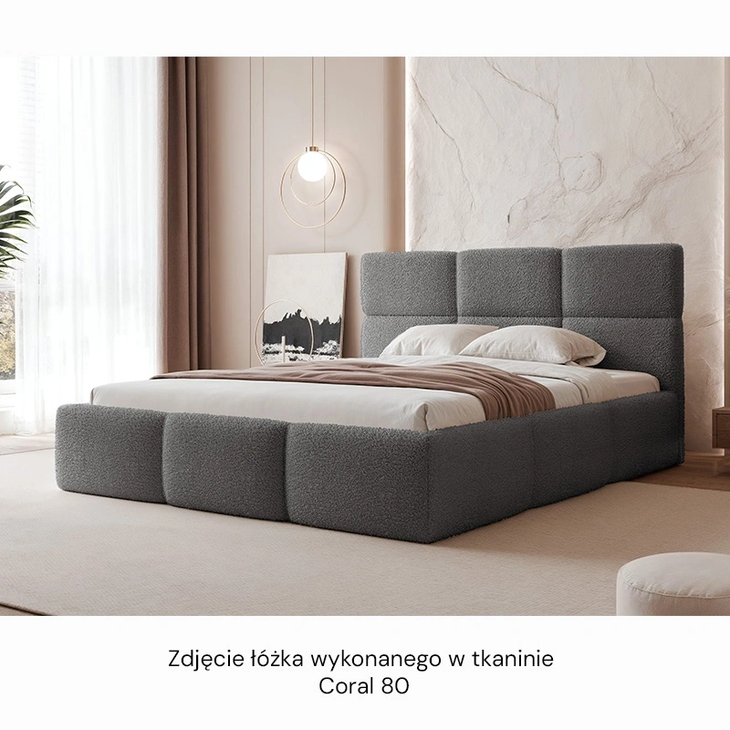 Łóżko tapicerowane Silvia z pojemnikiem na pościel 140/160/180x200cm Łóżko tapicerowane Silvia z pojemnikiem na pościel 140/160/180x200cm