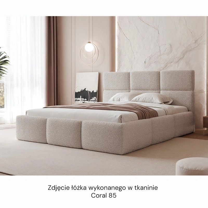 Łóżko tapicerowane Silvia z pojemnikiem na pościel 140/160/180x200cm Łóżko tapicerowane Silvia z pojemnikiem na pościel 140/160/180x200cm