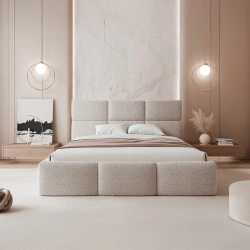 Łóżko tapicerowane Silvia z pojemnikiem na pościel 140/160/180x200cm