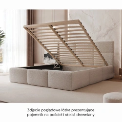 Łóżko tapicerowane Silvia z pojemnikiem na pościel 140/160/180x200cm Łóżko tapicerowane Silvia z pojemnikiem na pościel 140/160/180x200cm