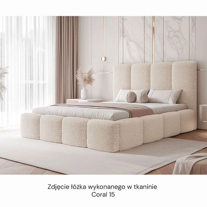 Łóżko tapicerowane Maro z pojemnikiem na pościel rozmiar do wyboru Łóżko tapicerowane Maro z pojemnikiem na pościel rozmiar do wyboru