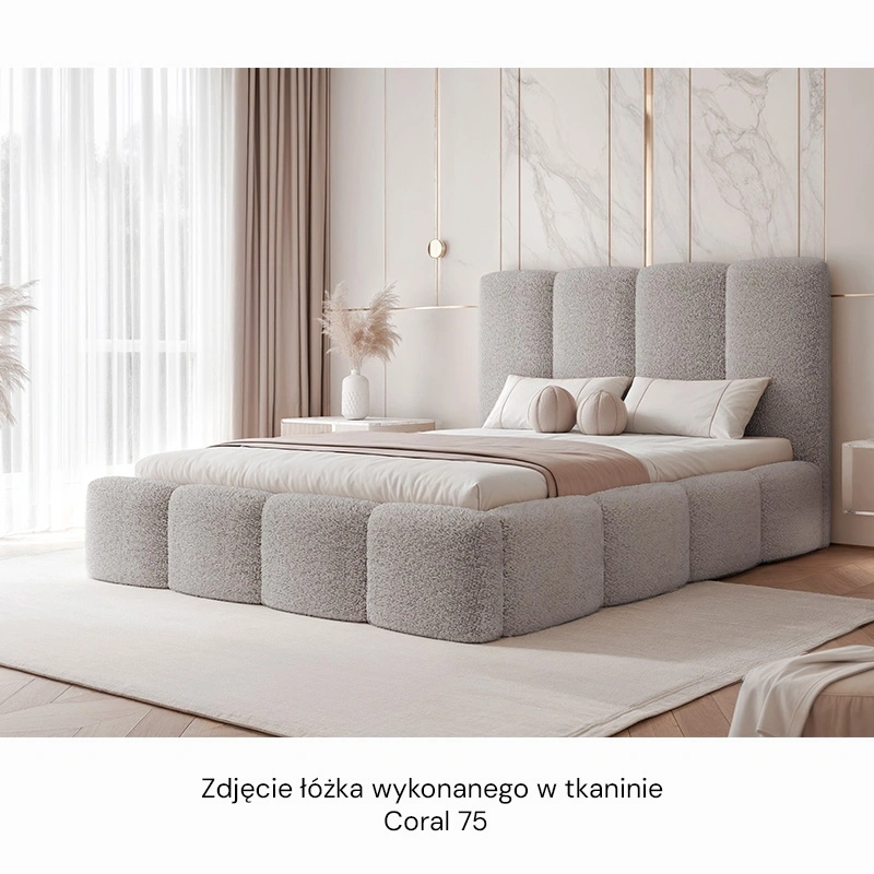 Łóżko tapicerowane Maro z pojemnikiem na pościel rozmiar do wyboru Łóżko tapicerowane Maro z pojemnikiem na pościel rozmiar do wyboru