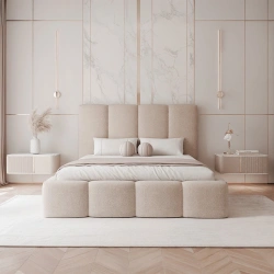 Łóżko tapicerowane Maro z pojemnikiem na pościel rozmiar do wyboru