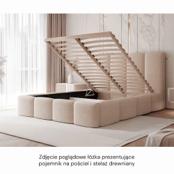 Łóżko tapicerowane Maro z pojemnikiem na pościel rozmiar do wyboru Łóżko tapicerowane Maro z pojemnikiem na pościel rozmiar do wyboru