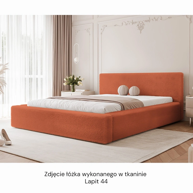 Łóżko tapicerowane Fluffy z pojemnikiem na pościel 140/160/180x200cm Łóżko tapicerowane Fluffy z pojemnikiem na pościel 140/160/180x200cm