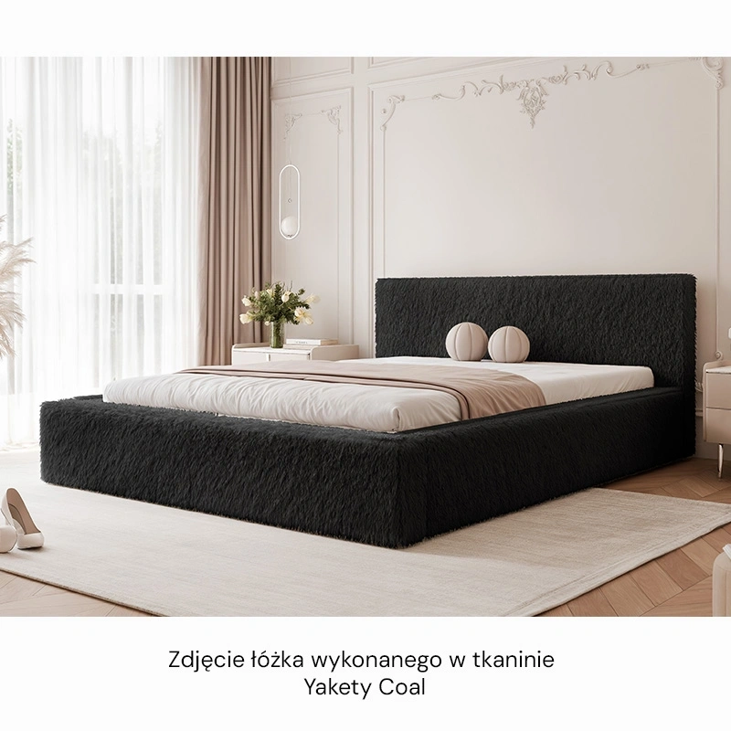 Łóżko tapicerowane Fluffy z pojemnikiem na pościel 140/160/180x200cm Łóżko tapicerowane Fluffy z pojemnikiem na pościel 140/160/180x200cm