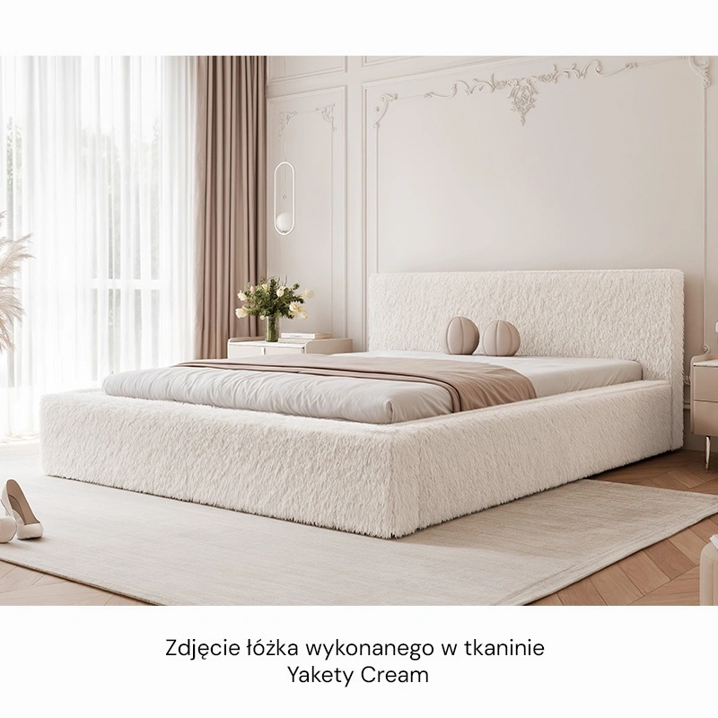 Łóżko tapicerowane Fluffy z pojemnikiem na pościel 140/160/180x200cm Łóżko tapicerowane Fluffy z pojemnikiem na pościel 140/160/180x200cm