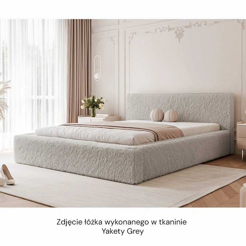 Łóżko tapicerowane Fluffy z pojemnikiem na pościel 140/160/180x200cm Łóżko tapicerowane Fluffy z pojemnikiem na pościel 140/160/180x200cm