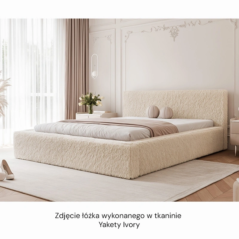 Łóżko tapicerowane Fluffy z pojemnikiem na pościel 140/160/180x200cm Łóżko tapicerowane Fluffy z pojemnikiem na pościel 140/160/180x200cm