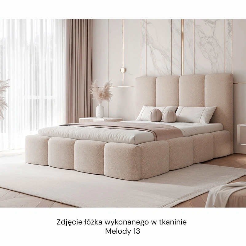 Łóżko tapicerowane Maro z pojemnikiem na pościel rozmiar do wyboru Łóżko tapicerowane Maro z pojemnikiem na pościel rozmiar do wyboru