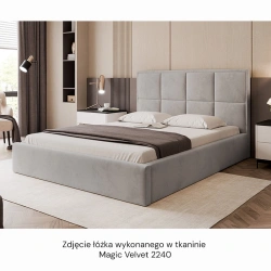 Łóżko tapicerowane Silensio z pojemnikiem na pościel 120/140/160/180x200cm Łóżko tapicerowane Silensio z pojemnikiem na pościel 120/140/160/180x200cm