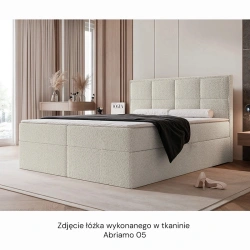 Łóżko kontynentalne Silensio z materacem bonellowym i topperem Łóżko kontynentalne Silensio z materacem bonellowym i topperem