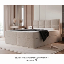 Łóżko kontynentalne Silensio z materacem bonellowym i topperem Łóżko kontynentalne Silensio z materacem bonellowym i topperem