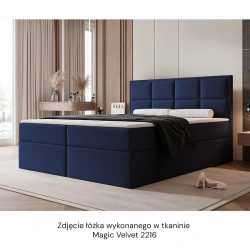 Łóżko kontynentalne Silensio z materacem bonellowym i topperem Łóżko kontynentalne Silensio z materacem bonellowym i topperem