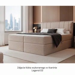 Łóżko kontynentalne Moly z materacem bonellowym i topperem Łóżko kontynentalne Moly z materacem bonellowym i topperem