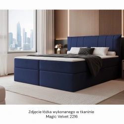 Łóżko kontynentalne Moly z materacem bonellowym i topperem Łóżko kontynentalne Moly z materacem bonellowym i topperem