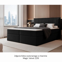 Łóżko kontynentalne Moly z materacem bonellowym i topperem Łóżko kontynentalne Moly z materacem bonellowym i topperem