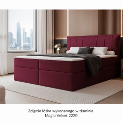 Łóżko kontynentalne Moly z materacem bonellowym i topperem Łóżko kontynentalne Moly z materacem bonellowym i topperem