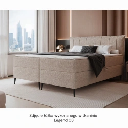 Łóżko kontynentalne Suzi z materacem bonellowym i topperem Łóżko kontynentalne Suzi z materacem bonellowym i topperem