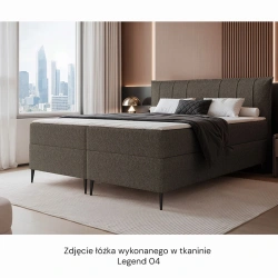 Łóżko kontynentalne Suzi z materacem bonellowym i topperem Łóżko kontynentalne Suzi z materacem bonellowym i topperem