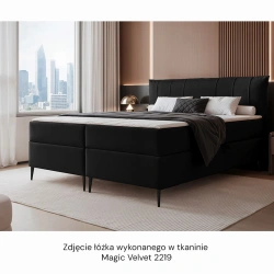 Łóżko kontynentalne Suzi z materacem bonellowym i topperem Łóżko kontynentalne Suzi z materacem bonellowym i topperem