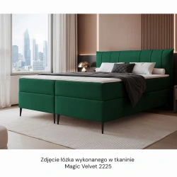 Łóżko kontynentalne Suzi z materacem bonellowym i topperem Łóżko kontynentalne Suzi z materacem bonellowym i topperem