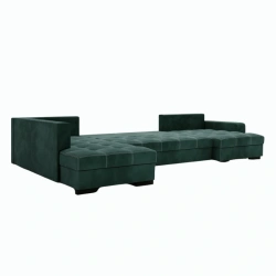 Duży narożnik U-kształtny London z funkcją spania i pojemnikiem na pościel Duży narożnik U-kształtny London z funkcją spania i pojemnikiem na pościel