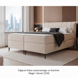 Łóżko kontynentalne Suzi z materacem bonellowym i topperem Łóżko kontynentalne Suzi z materacem bonellowym i topperem