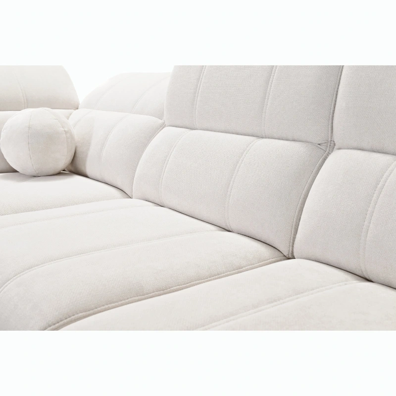 Narożnik Ariete II L-kształtny z funkcją spania, regulowanymi zagłówkami i portem USB Narożnik Ariete II L-kształtny z funkcją spania, regulowanymi zagłówkami i portem USB