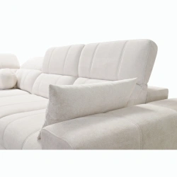 Narożnik Ariete II L-kształtny z funkcją spania, regulowanymi zagłówkami i portem USB Narożnik Ariete II L-kształtny z funkcją spania, regulowanymi zagłówkami i portem USB