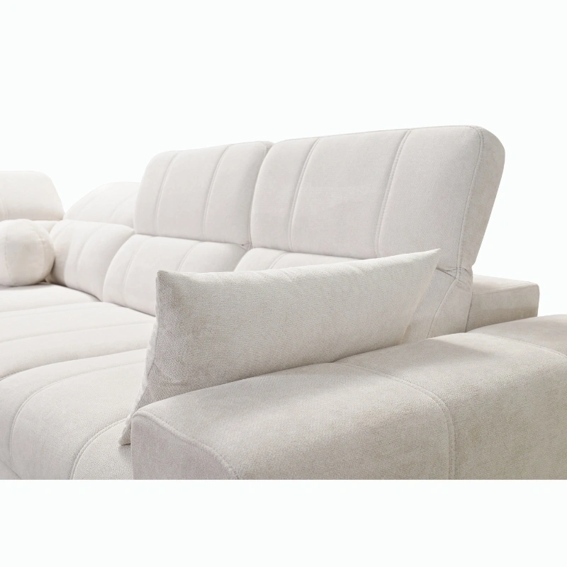 Narożnik Ariete II L-kształtny z funkcją spania, regulowanymi zagłówkami i portem USB Narożnik Ariete II L-kształtny z funkcją spania, regulowanymi zagłówkami i portem USB