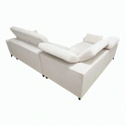 Narożnik Ariete II L-kształtny z funkcją spania, regulowanymi zagłówkami i portem USB Narożnik Ariete II L-kształtny z funkcją spania, regulowanymi zagłówkami i portem USB