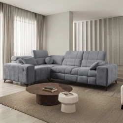 Narożnik Ariete II L-kształtny z funkcją spania, regulowanymi zagłówkami i portem USB Narożnik Ariete II L-kształtny z funkcją spania, regulowanymi zagłówkami i portem USB