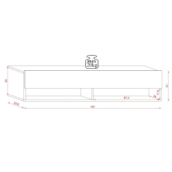 Szafka RTV DERBY LE 140